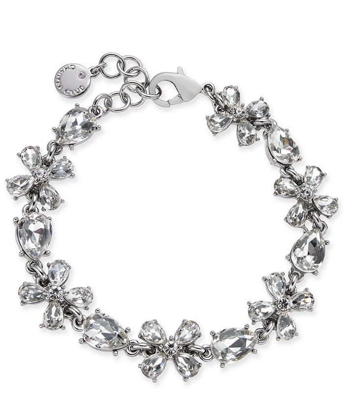Charter Club SilverTone Crystal Link Bracelet, Created for Macy's Macy's