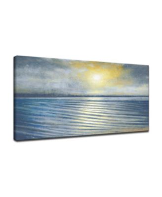 'Water Ripples' Abstract Canvas Wall Art Set, 24x48"