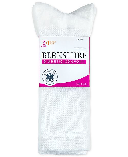 Berkshire 4Pk. Diabetic Comfort Crew Socks & Reviews Handbags
