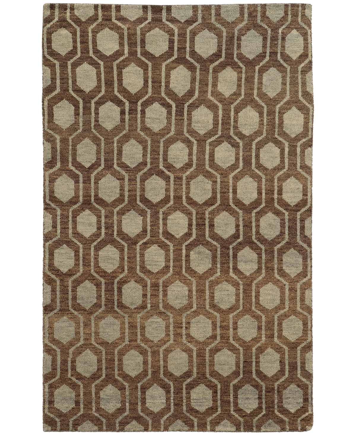 Oriental Weavers Maddox 56504 Brown/Blue 8' x 10' Area Rug - Brown