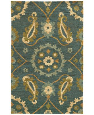Tommy Bahama Home - Valencia 57702 Blue/Green 10' x 13' Area Rug