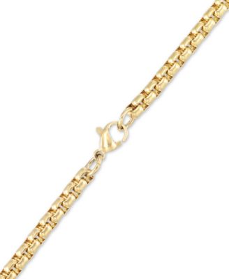 Crystal Lion King 24 Pendant Necklace in Gold-Tone Ion-Plated Stainless Steel