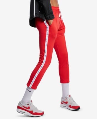 red nike pants womens