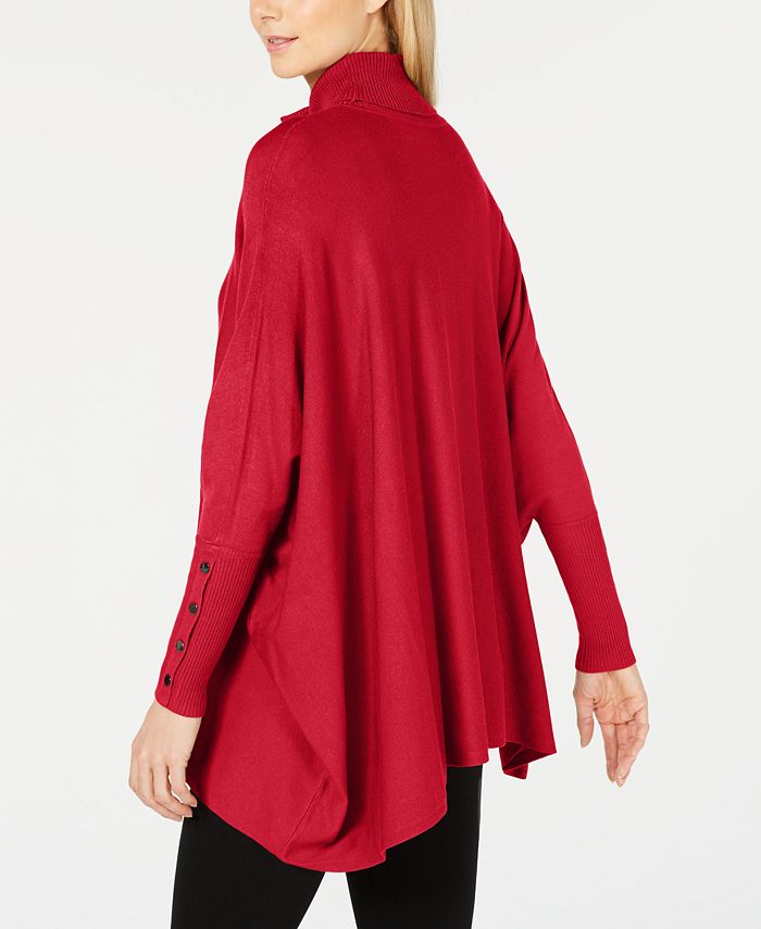 Alfani Womens Turtleneck Poncho Sweater Size XLarge main image 0