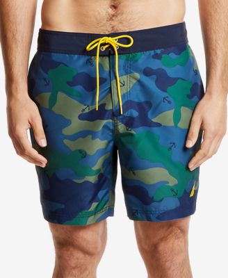 Nautica - Men's Camouflage-Print Quick-Dry Swim Trunks