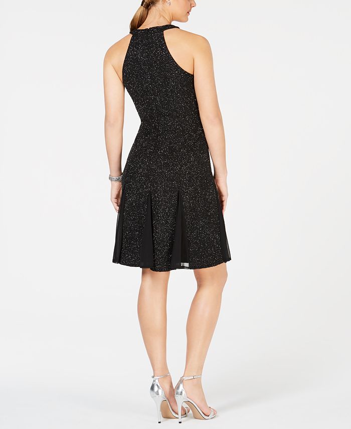 Nightway GlitterKnit ALine Dress Macy's