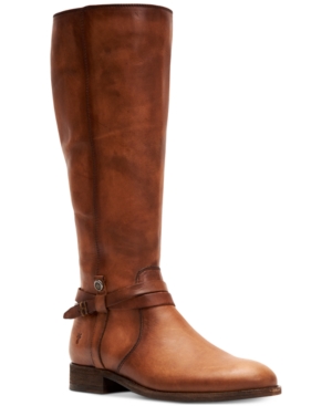 image of Frye Women-s Melissa Belted Leather Boots Women-s Shoes