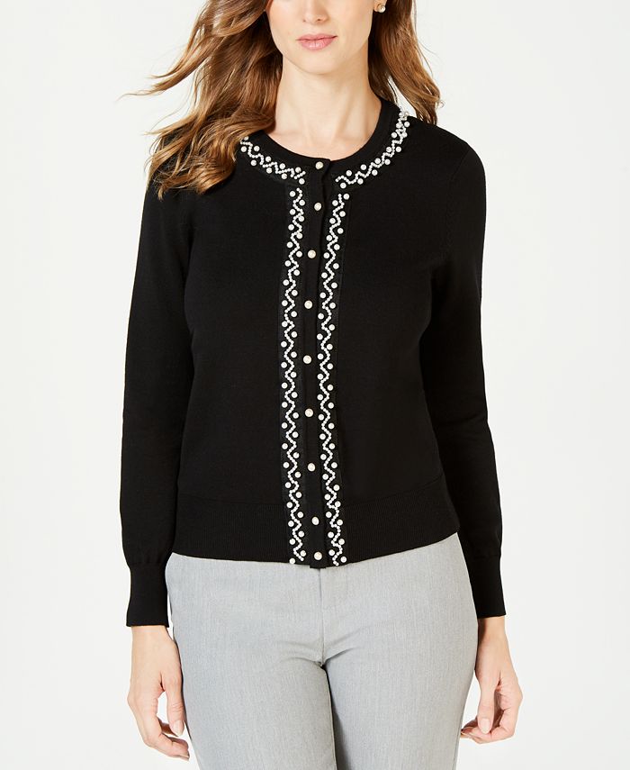 Charter Club Embellished Cardigan, Created for Macy's & Reviews 