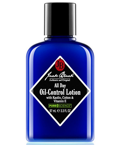 Jack Black All Day Oil-Control Lotion with Kaolin, Cotton & Vitamin E, 3.3 oz