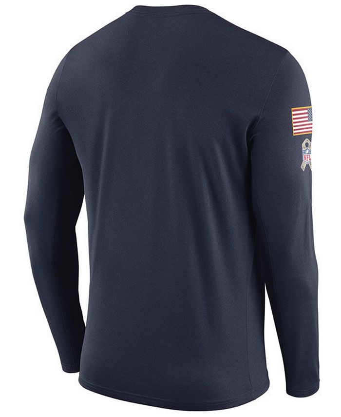 Nike Men's Dallas Cowboys Salute To Service Legend Long Sleeve T-Shirt ...