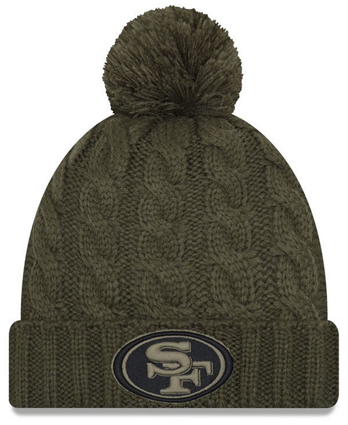 49ers salute top to service beanie