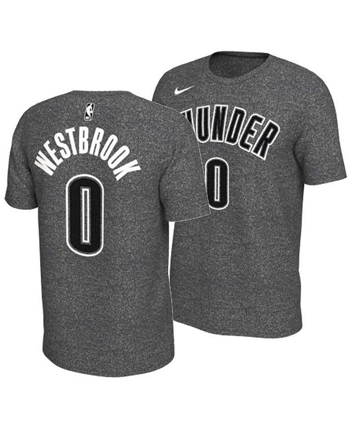 Nike NBA Oklahoma City Russell Westbrook Authentic Jersey Grey