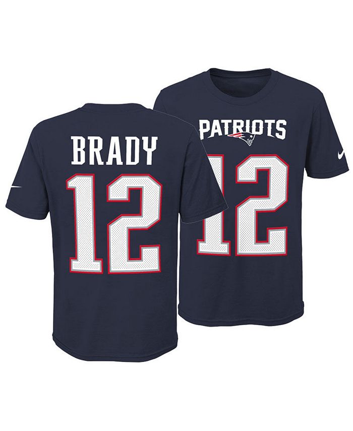Nike Tom Brady England Patriots Name and Number 3.0 T-Shirt, Big Boys (8-20) - Macy's
