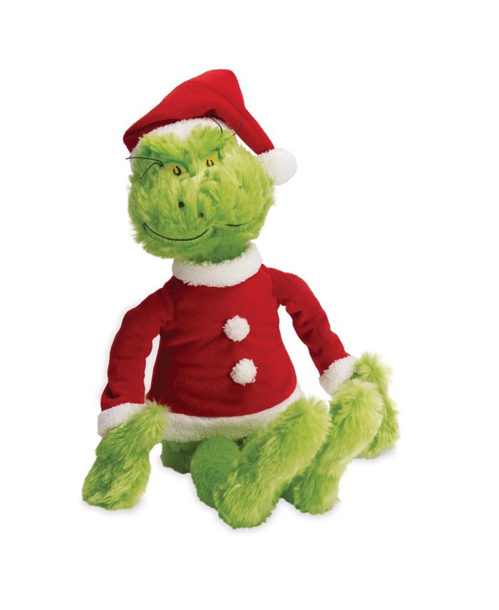 First and Main Manhattan Toy Dr. Seuss The Grinch In Santa Suit Soft ...