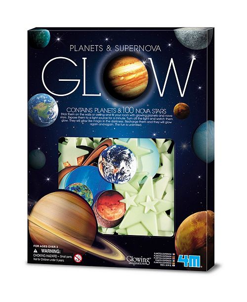 4m Glow In The Dark Planets And Supernova Stars Wall And Ceiling