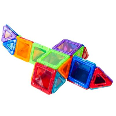Magformers Solids Clear Rainbow 40 Piece Magnetic Construction Set