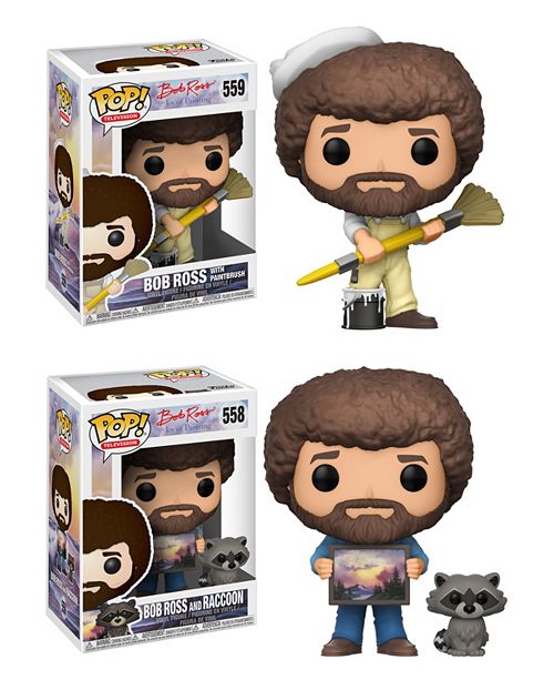 Funko Pop Tv Bob Ross Collectors Set 2 Bob Ross In Overalls Bob
