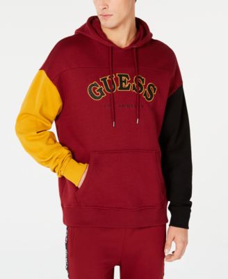 guess roy logo pullover hoodie