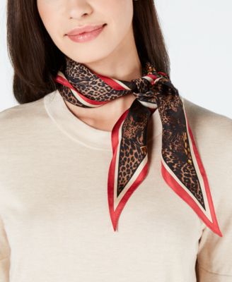 Vince Camuto - Leopard-Party Silk Kite Scarf