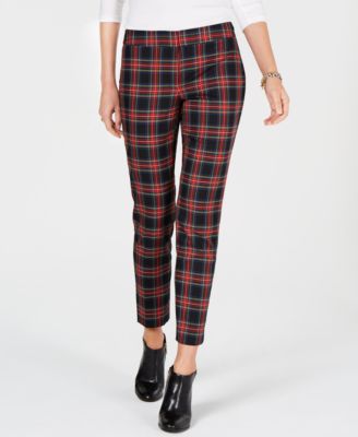 plaid tommy hilfiger pants