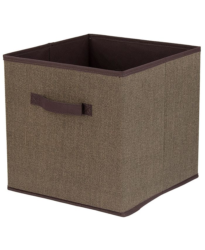 Home Basics Faux Jute Storage Cube Macy's