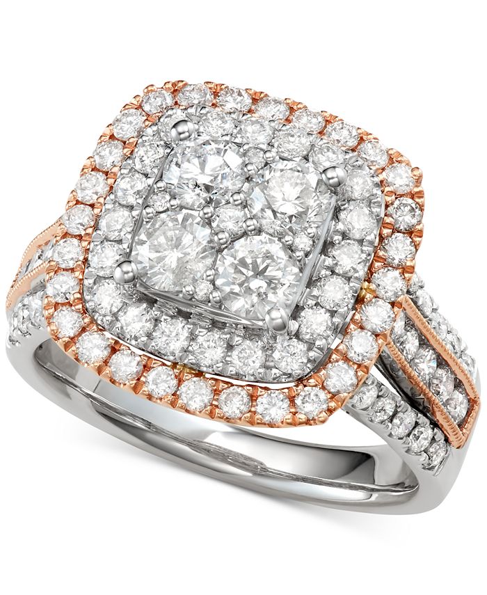 Macy's rose gold engagement rings sale