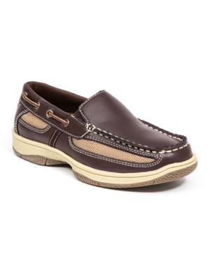 image of Deer Stags Little and Big Boys Pal Classic Dress Comfort Slip-On Loafer Boat Shoe