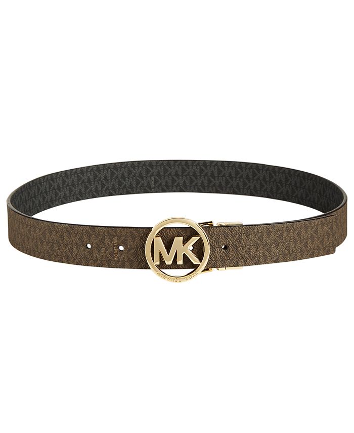 Michael Kors Plus-Size Reversible Signature Logo Buckle Belt & Reviews -  Belts - Handbags & Accessories - Macy's