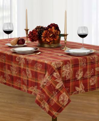 fall colored tablecloths