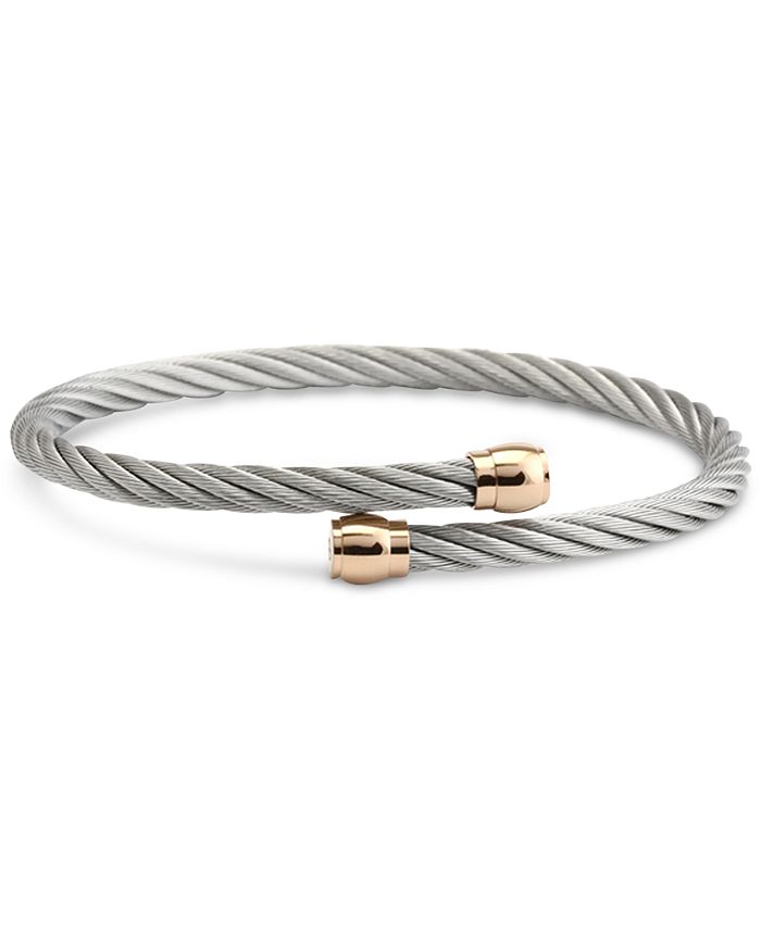 Two tone 2025 cable bracelet