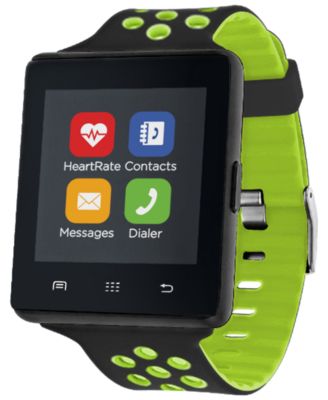 itouch air 2 smartwatch with heart rate monitor and silicone strap