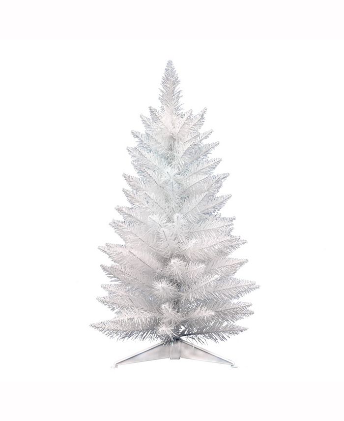 Vickerman 30 inch Sparkle White Spruce Pencil Artificial Christmas Tree