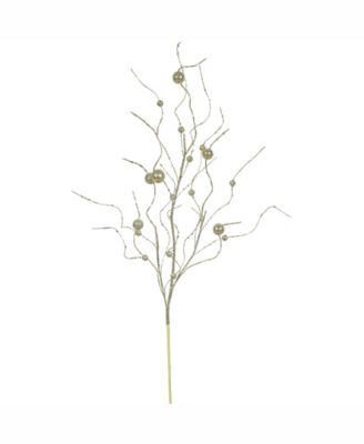Vickerman 7er Bubble-Lichterkette Gold Glitzernd – 50,8 Cm Abstand, Grüner Draht
