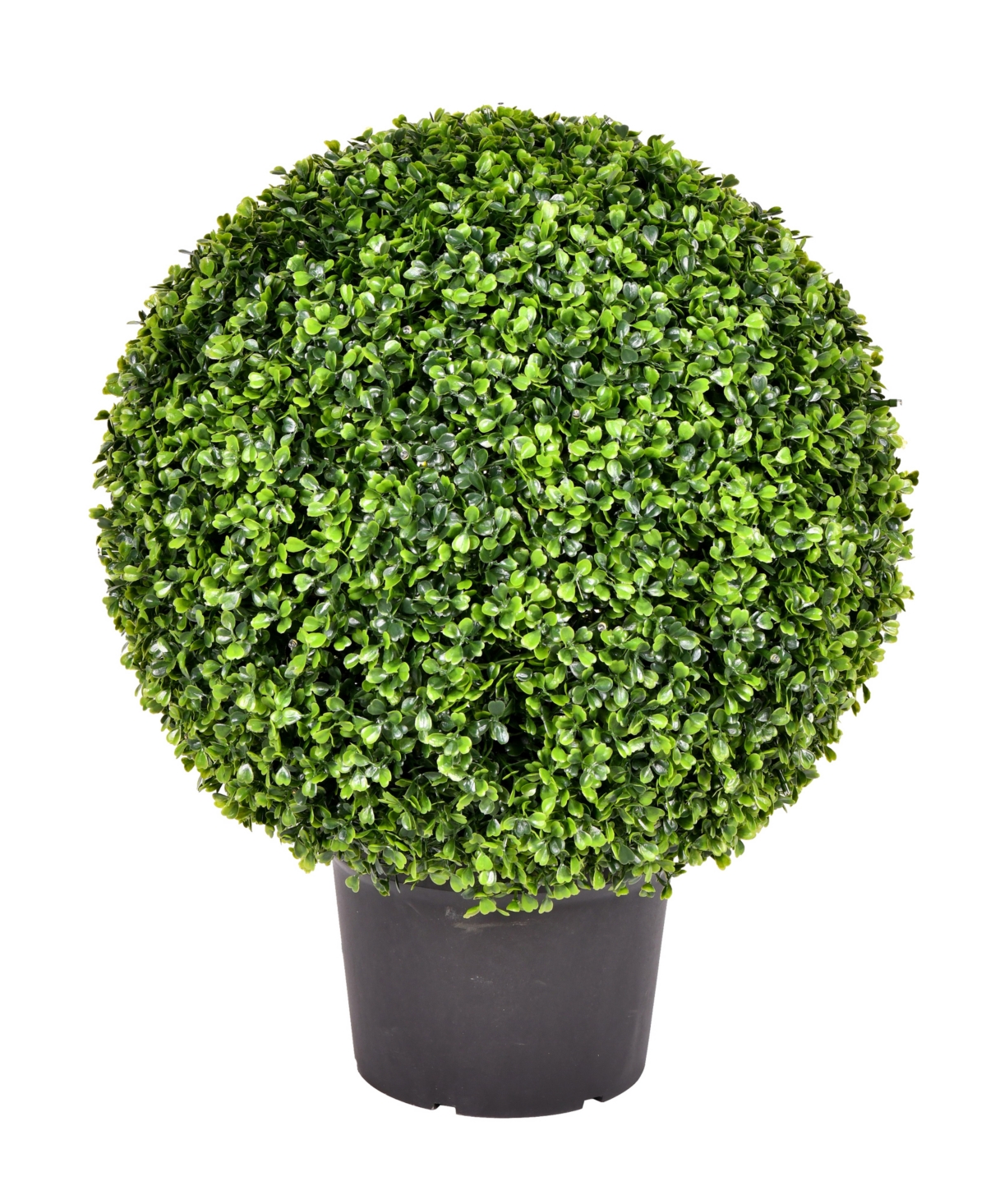 20" Artificial Potted Green Boxwood Ball