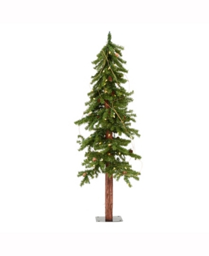 Vickerman 4 ft Alpine Artificial Christmas Tree Featuring 337 Pvc Tips And 100 Warm White Dura-Lit Led Lights