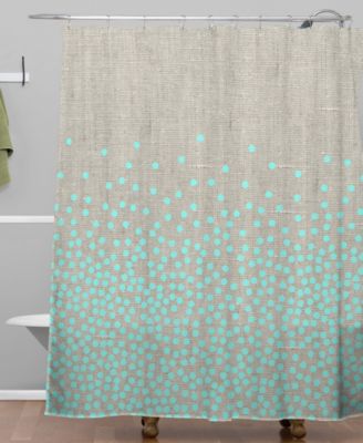 mint green shower curtain