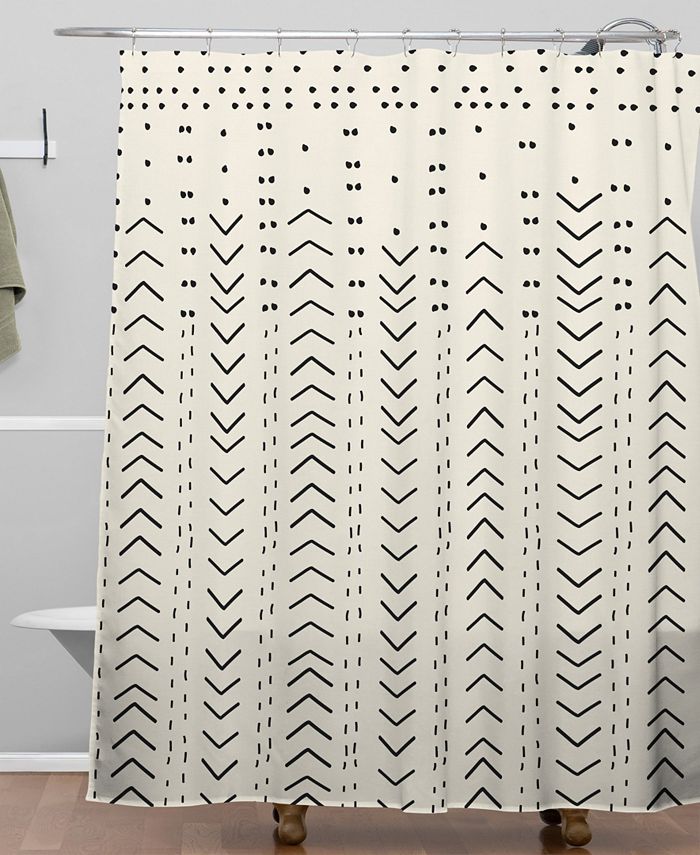 Deny Designs Iveta Abolina Mud Cloth, Cloth Shower Curtains