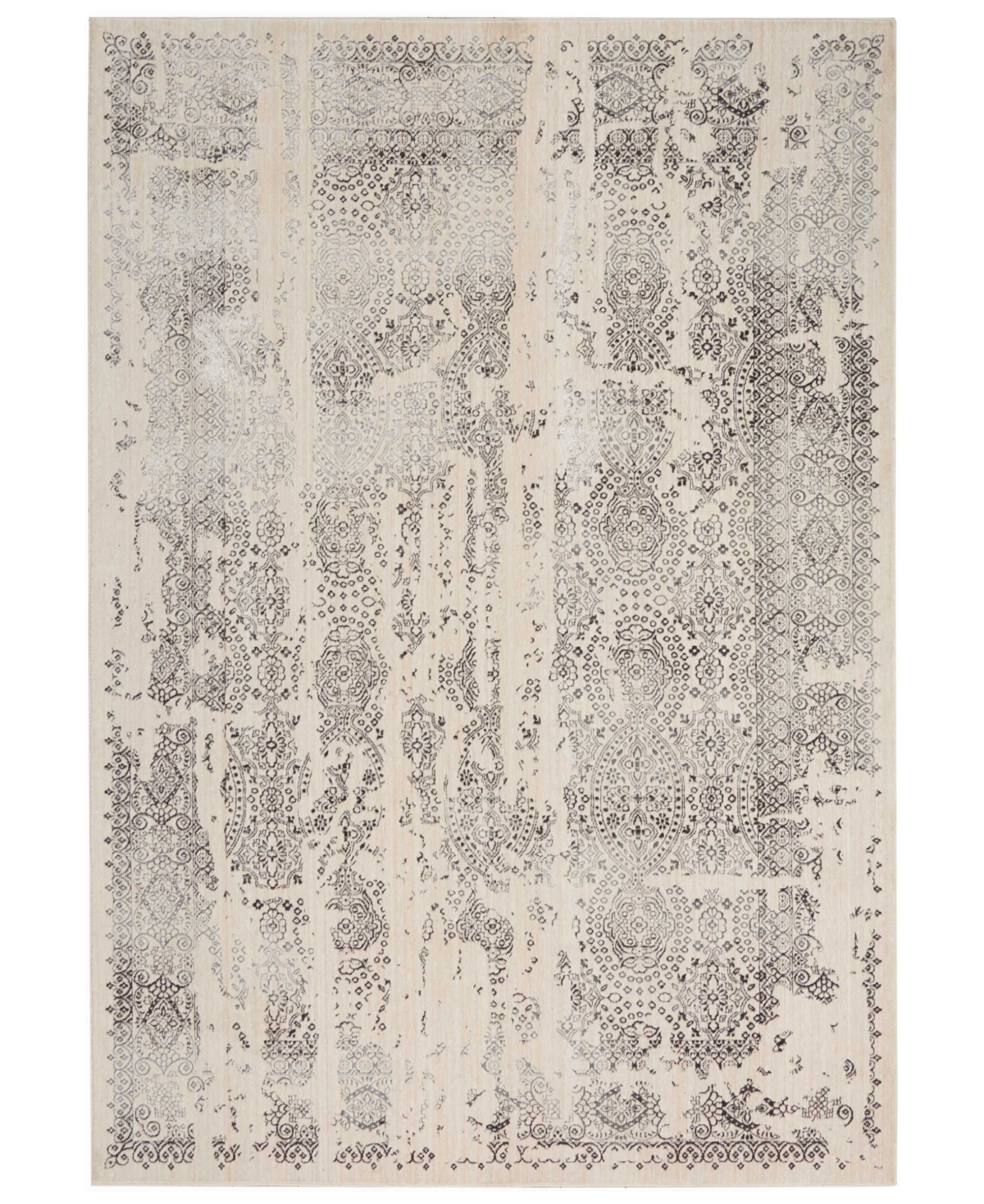 kathy ireland Home KI34 Silver Screen KI344 5'3in x 7'3in Area Rug - Gray