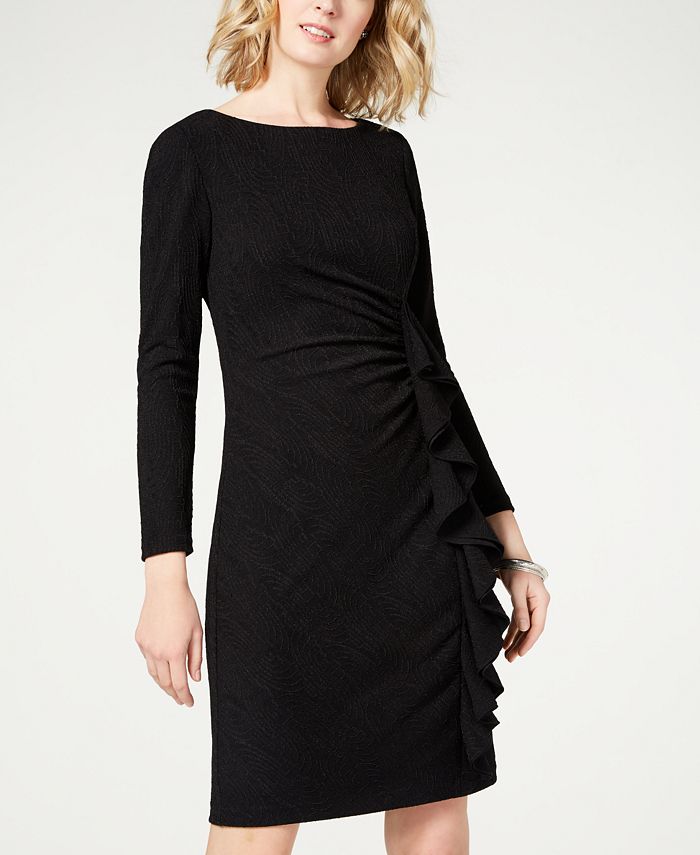 Jessica Howard Ruffled Ruched Stretch Dress - Macy's