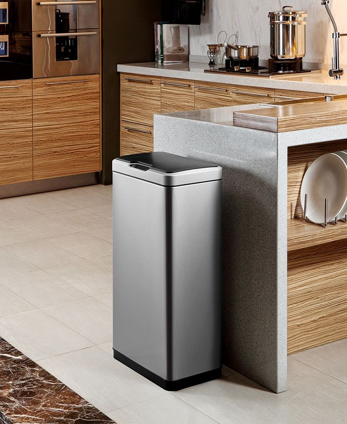 EKO Mirage 50L Motion Sensor Trash Can with Stainless Steel Finish Macy's