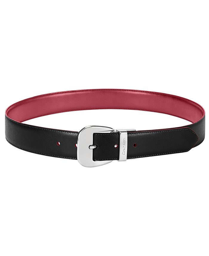 Calvin Klein Reversible Smooth Leather Belt - Macy's