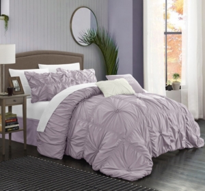 Chic Home Halpert 6-pc King Comforter Set Bedding In Lavender