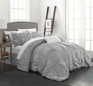 Chic Home Halpert 6-pc King Comforter Set Bedding In Silver