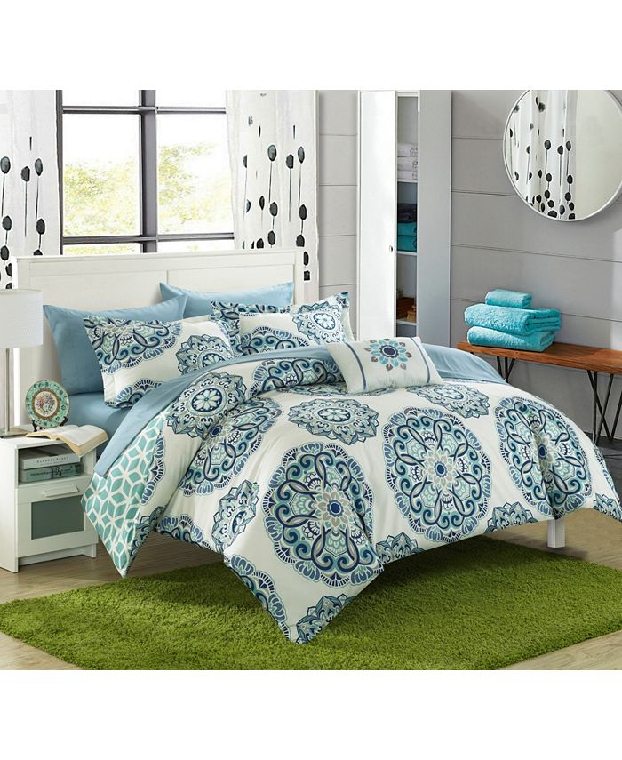Chic Home - Barcelona 8-Pc. Bed In a Bag Comforter Set
