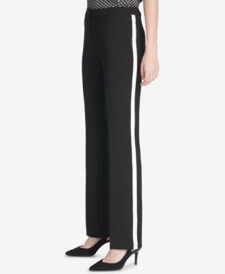 calvin klein side stripe pants