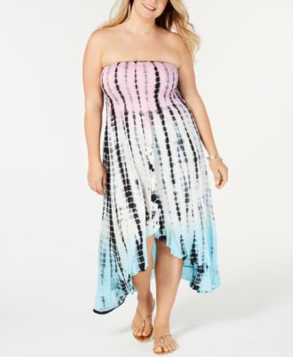 plus size tube dress cover up