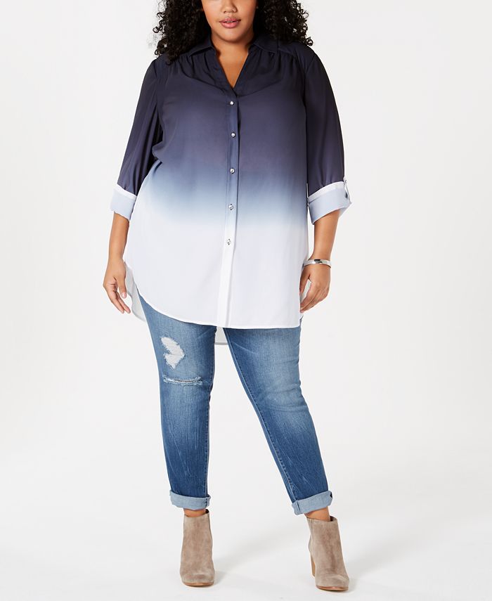 Macy's inc 2025 plus size tops