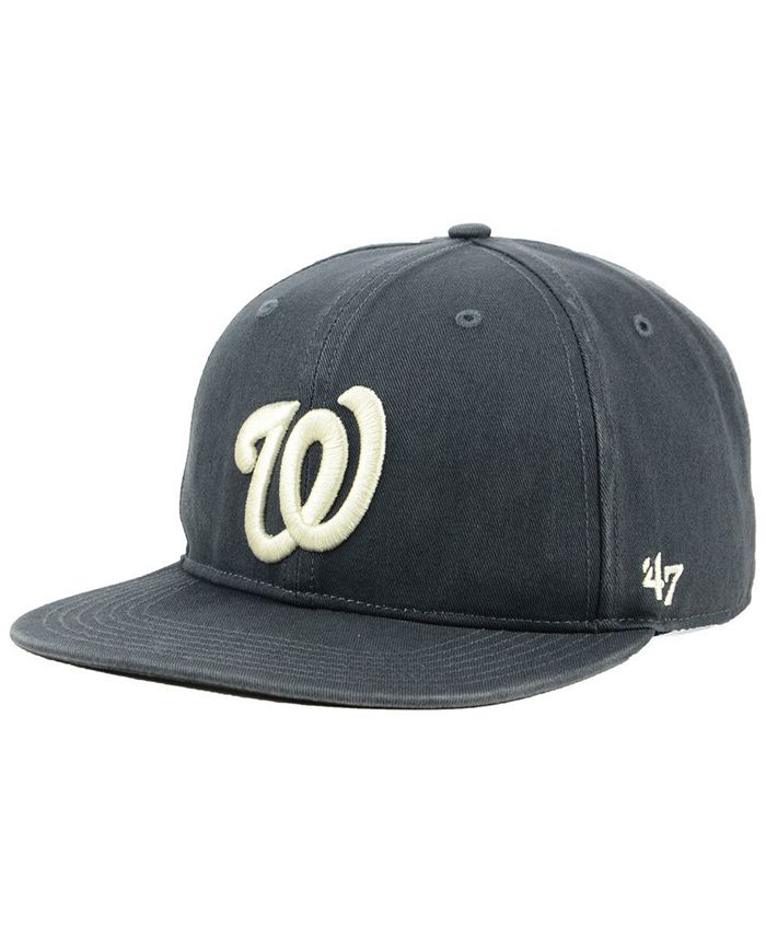 '47 Brand Washington Nationals Garment Washed Navy Snapback Cap ...