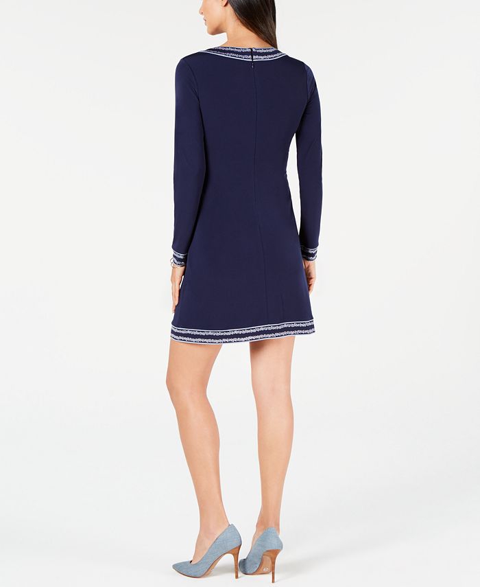 Michael Kors BorderPrint Dress, In Regular & Petite Sizes Macy's