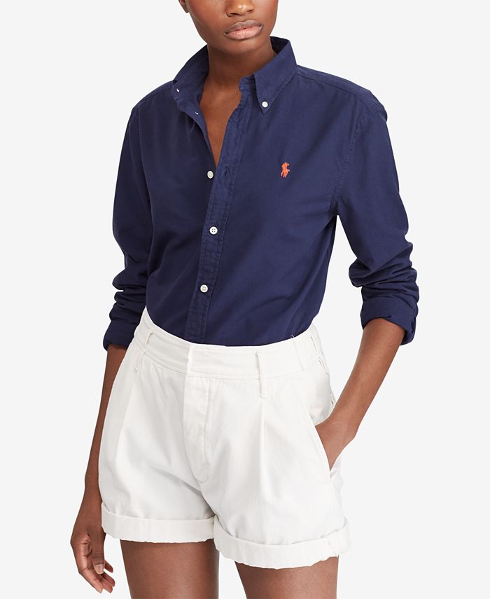 Polo Ralph Lauren Relaxed Fit Oxford Cotton Shirt & Reviews - Women -